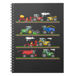 Carnet Agriculture de tracteur moissonneuse agriculture
