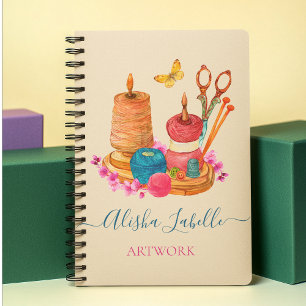 Carnet Aiguille et fil Seamstress coudre sur mesure artis