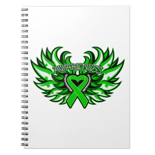 Carnet Ailes de coeur de conscience de glaucome