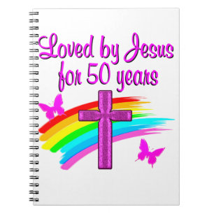 CARNET AIMÉ PAR DIEU 50E ANNIVERSAIRE DESIGN