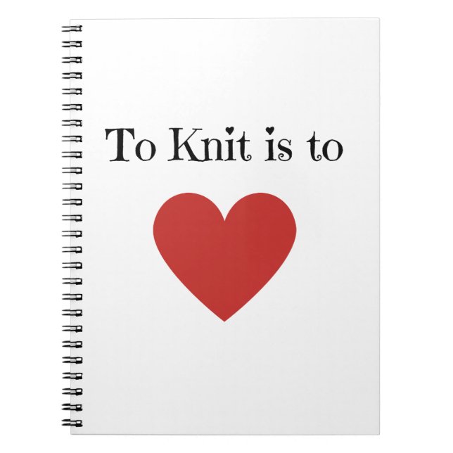 Carnet Aimer, c'est Knit - (Devant)