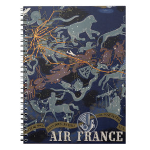 Carnet Air France : De nuit et de jour dans tous les ciel