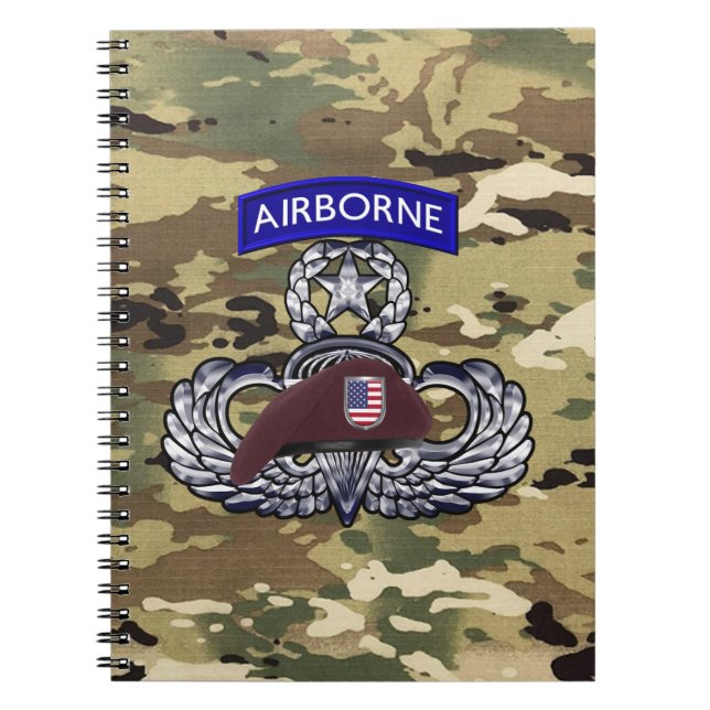 Carnet Airborne Paratrooper  (Devant)
