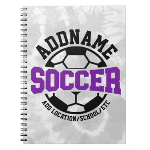 Carnet AJOUT PERSONNALISÉ NOM Joueur de football Cravate-