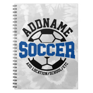 Carnet AJOUT PERSONNALISÉ NOM Joueur de football Cravate-