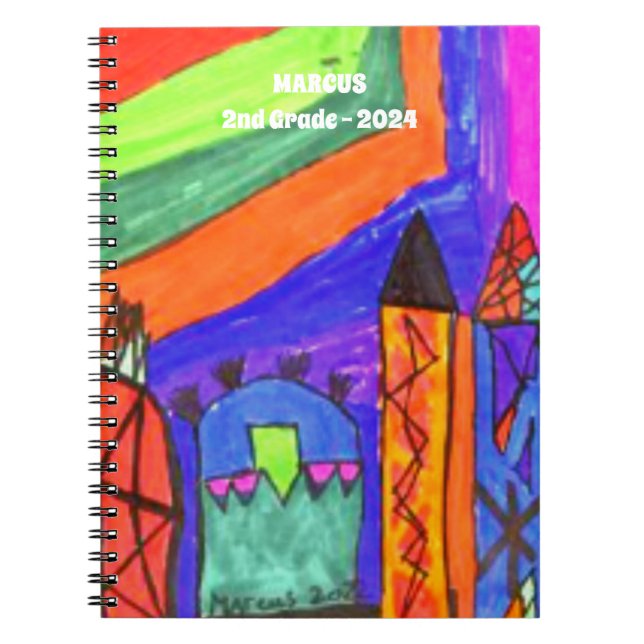 Carnet Ajouter le travail artistique d'enfant (Devant)