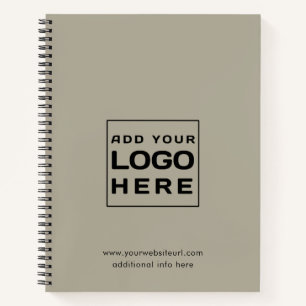 Carnet Ajouter un logo et un site Web d'entreprise minima
