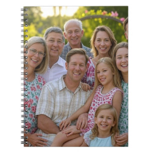 Carnet Ajouter une Personnaliser photo de réunion de fami