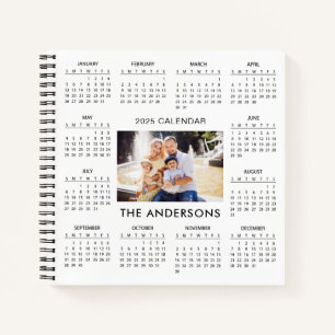Carnet Ajouter votre propre photo de famille 2025 Calendr