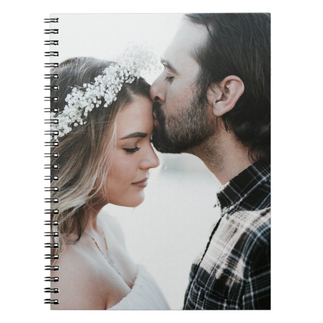 Carnet Ajouter votre propre photo personnalisée double fa (Devant)