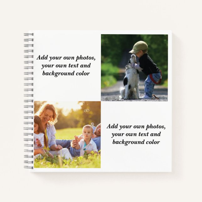 Carnet Ajoutez vos propres photos, texte et jetez pi par  (Devant)