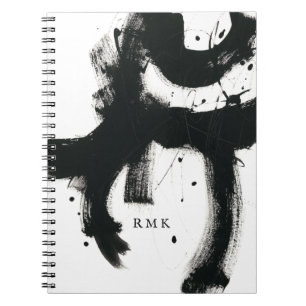 Carnet Ajoutez votre geste d'onyx des initiales