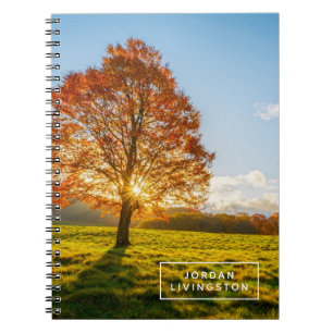 Carnet Ajoutez votre nom   Arbre en feu