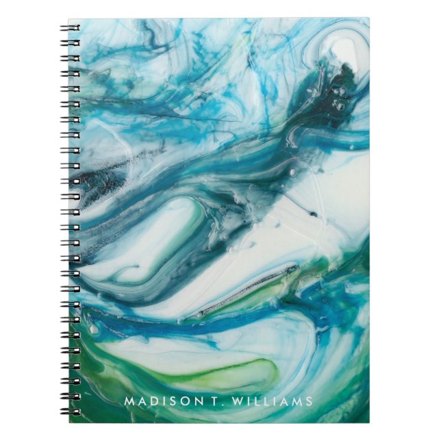 Carnet Ajoutez votre nom | Balayage en marée II (Devant)