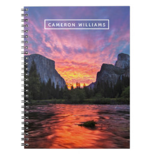 Carnet Ajoutez votre nom   Ciel vibrant   Vallée de Yosem