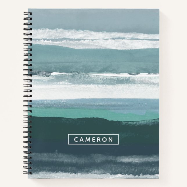 Carnet Ajoutez votre nom | Mer Turquoise (Devant)