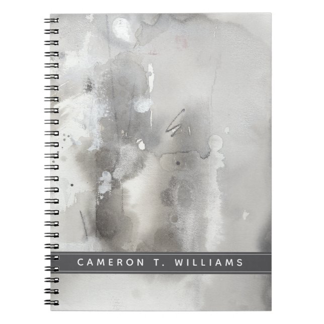 Carnet Ajoutez votre nom | Objets mystiques - Gris (Devant)