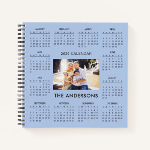 Carnet Ajoutez votre propre calendrier photo de famille 2