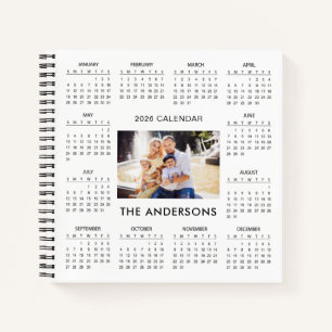 Carnet Ajoutez votre propre calendrier photo de famille 2