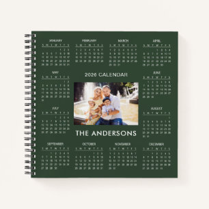 Carnet Ajoutez votre propre calendrier photo de famille 2