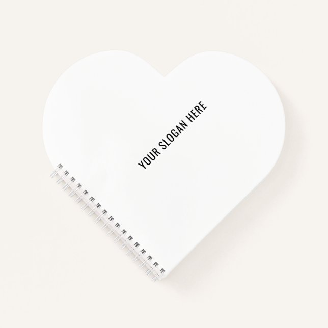 Carnet Ajoutez votre slogan ou votre citation à minimalis (Devant)