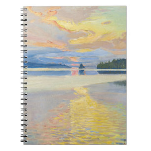 Carnet Akseli Gallen-Kallela - Coucher de soleil sur le l