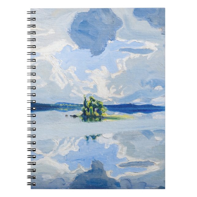 Carnet Akseli Gallen-Kallela - Nuages au-dessus d'un lac (Devant)