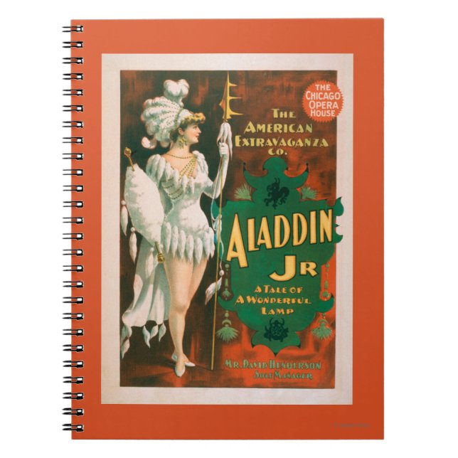 Carnet Aladdin Jr. Conte d'un merveilleux théâtre de lamp (Devant)