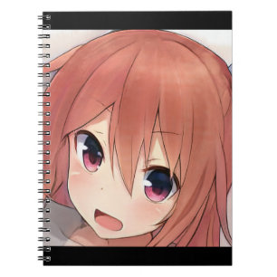 Carnet Alarmé dessin animé fille rouhead ambre yeux kitty