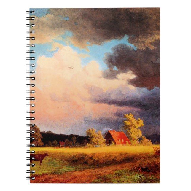 Carnet Albert Bierstadt peinture, Paysage bavarois (Devant)