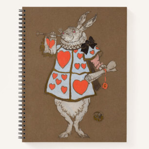 Carnet Alice au Pays des Merveilles Lapin Blanc Héraut Vi