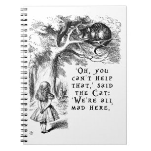 Carnet Alice au pays des merveilles - nous sommes tous