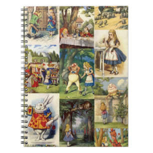 Carnet Alice en bloc - notes du pays des merveilles