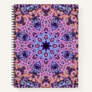 Carnet Alien Purple Psychedélique Kaleidoscopique Mandala