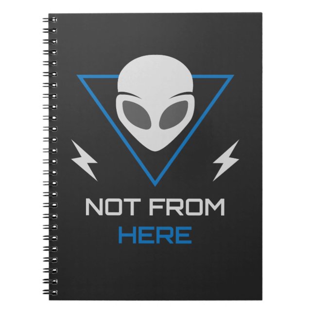 Carnet Alien UFO Sci Fi Outsider (Devant)