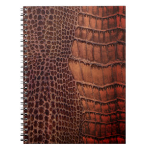 Carnet Aligator Classic Reptile en cuir (Faux)