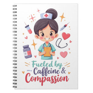 Carnet Alimenté par Caféine & Compassion - Cute Pastel
