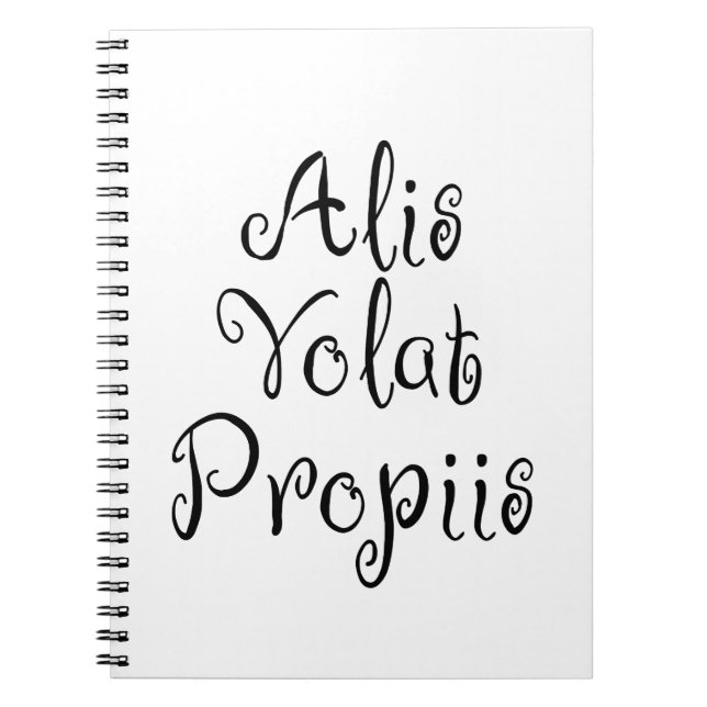 Carnet Alis Volat Propiis (Devant)