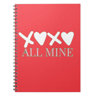Carnet ALL MINE XOXO Valentine Shirt - Minimal Love Desig