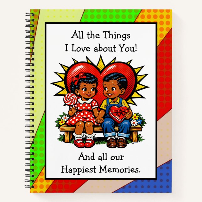 Carnet All The Things I love About You  Valentine (Devant)