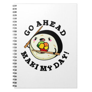 Carnet Allez-y Maki My Day Blague Drôle de Sushi