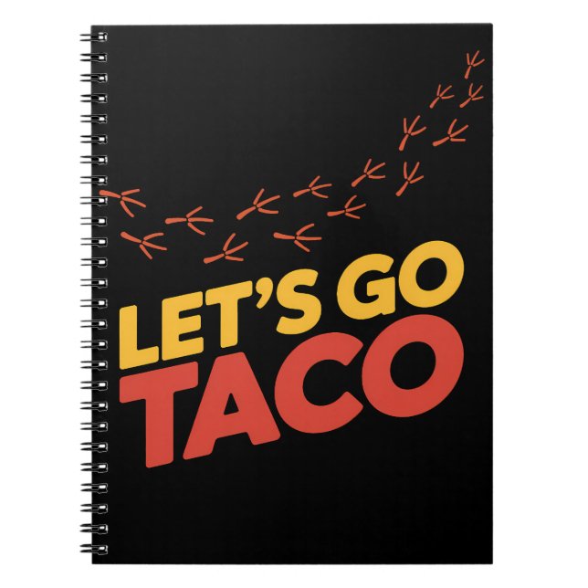 Carnet Allons voir TACO Empreintes de poulet (Devant)
