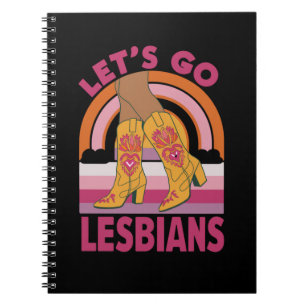 Carnet Allons-y lesbiennes Mois de la fierté LGBTQ Cowgir