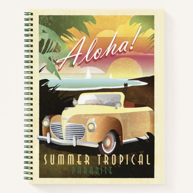 Carnet Aloha ! Paradis tropical d'été (Devant)