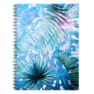 Carnet Aloha paume de BlueTropical et jardin de Monstera