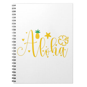 Carnet Aloha -Surfer- Palms -Tropical- Retro-Beach-Funny