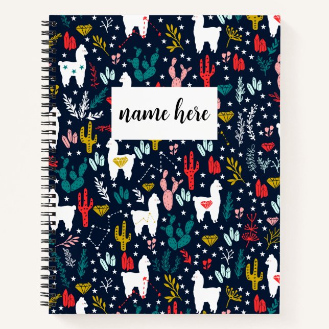 Carnet Alpaca personnalisé (Devant)