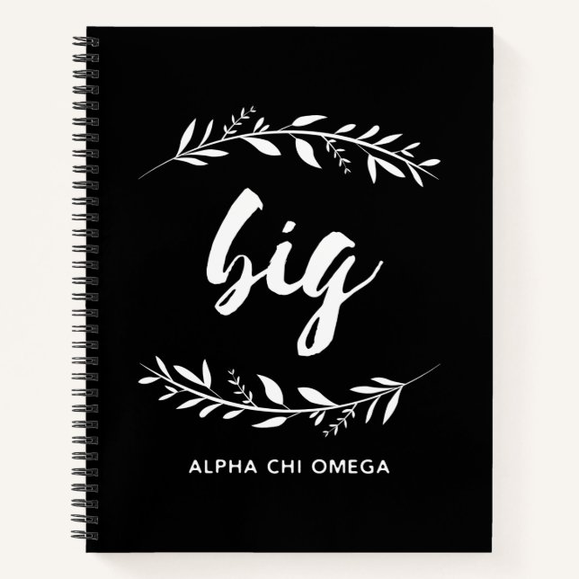 Carnet Alpha Chi Omega | Grande couronne (Devant)