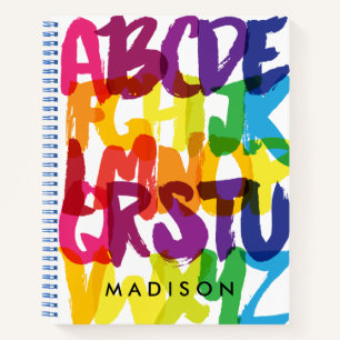 Carnet Alphabet Arc-en-ciel Maternelle