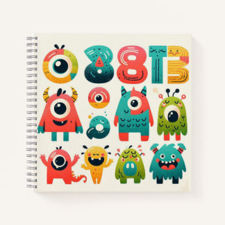 Carnet Alphabet des monstres – Personnages de créatures l